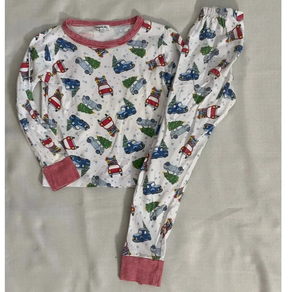 Magnolia Baby Pima‎ Cotton Christmas Pajamas size 8